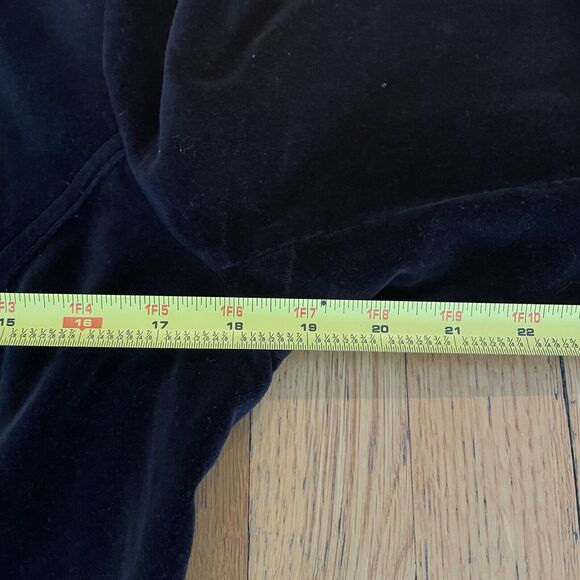 Vintage Womens Blazer Suit Jacket Black Velvet Sz S Lined Office Whimsigoth Boho - Picture 6 of 9